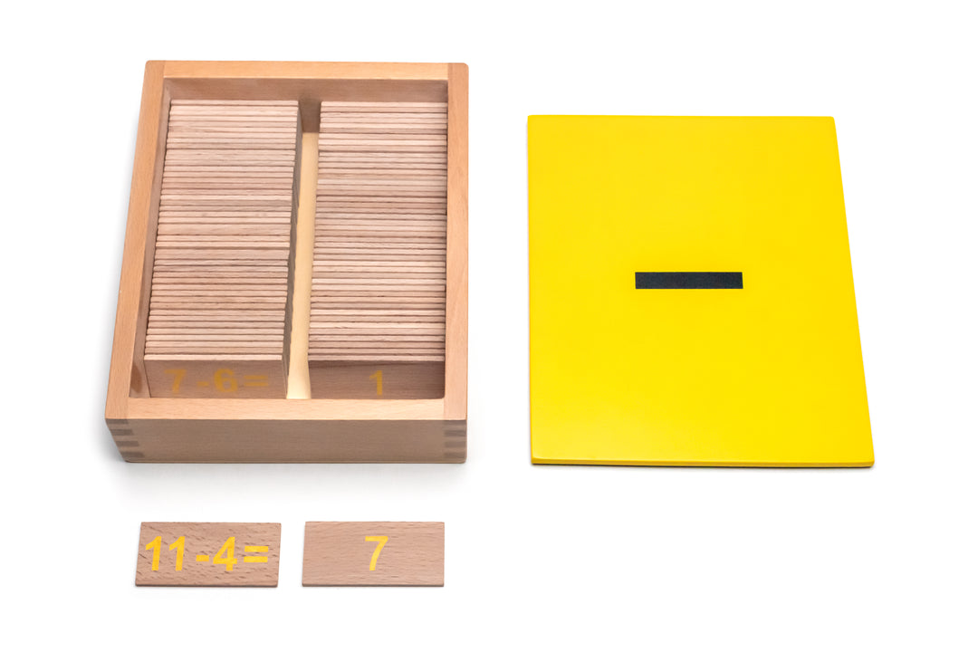 Montessori Lernbündel: 4X Rechenbrett, 4X Rechenboxen, 1X Rechenstäbchen - Natureich