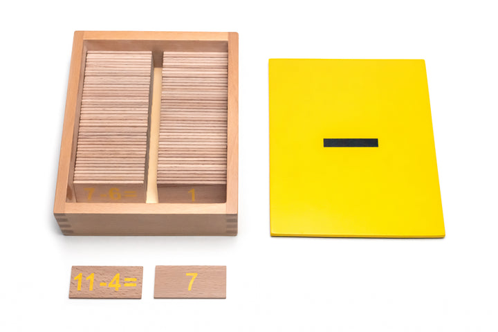 Montessori Lernbündel: 4X Rechenbrett, 4X Rechenboxen, 1X Rechenstäbchen - Natureich