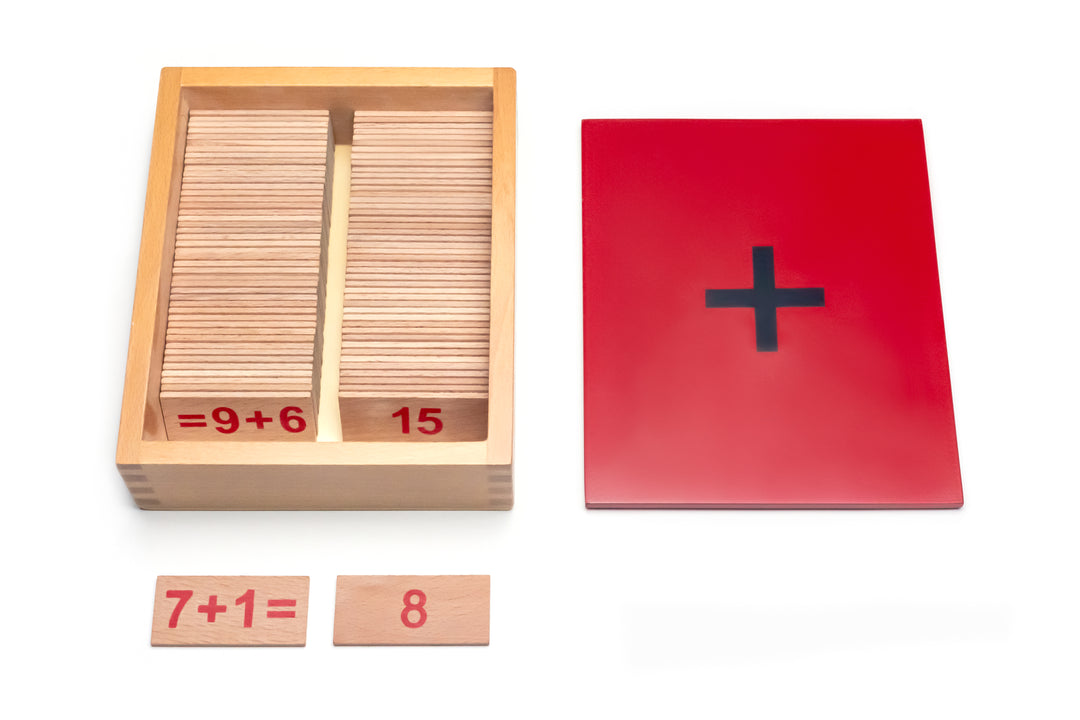 Montessori Lernbündel: 4X Rechenbrett, 4X Rechenboxen, 1X Rechenstäbchen - Natureich