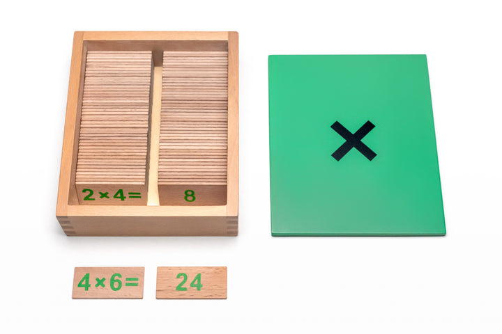 Montessori Lernbündel: 4X Rechenbrett, 4X Rechenboxen, 1X Rechenstäbchen - Natureich