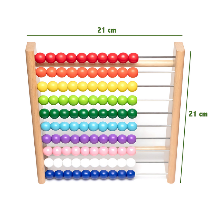 Montessori Lernbündel: 1x1 Multiplikationsbrett mit Abakus - Natureich