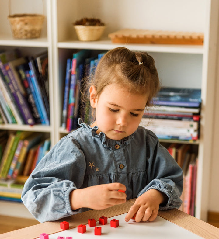 Natureich 1x1 Multiplikationswürfel für Grundschüler 100 Einmaleins Holzrechenwürfel - Natureich