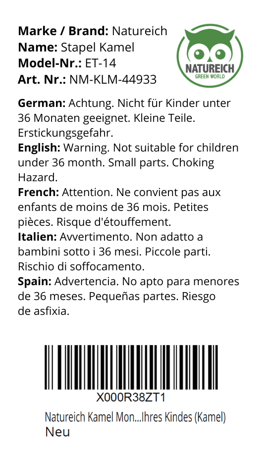 Stapelelefant aus Holz - 4 Varianten zur Wahl - Natureich