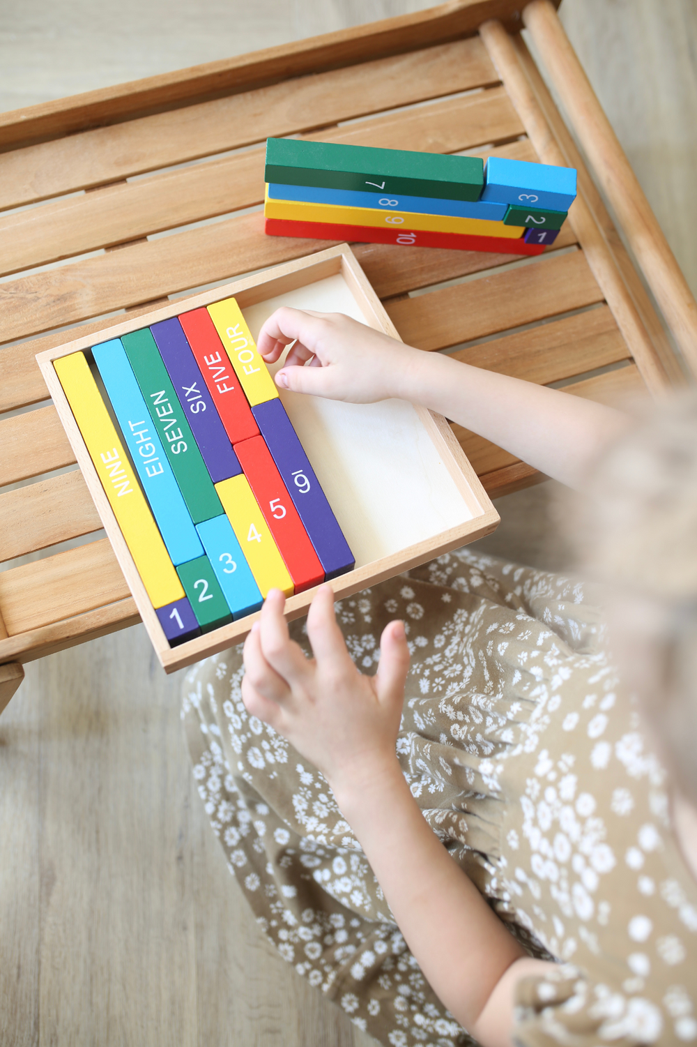 Zehnertafel Montessori Mathematik 1-10 - Natureich