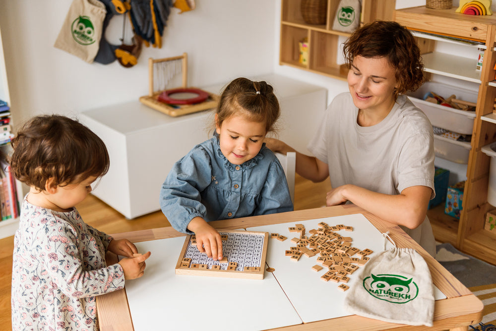 Natureich Hundertertafel - Mathematik Puzzle 1-100 - Natureich