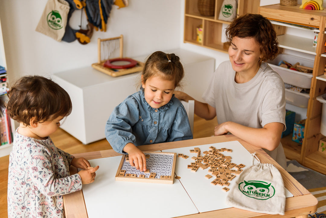 Natureich Hundertertafel - Mathematik Puzzle 1-100 - Natureich