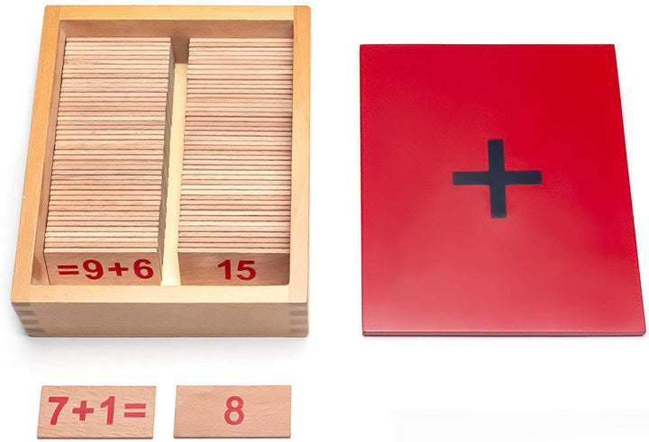 Natureich Multiplikation 1x1 Box Holz zum Multiplizieren lernen Grundschüler / Rechenkarten Rechenaufgaben abfrage Addition, Subtraktion, Division - Natureich